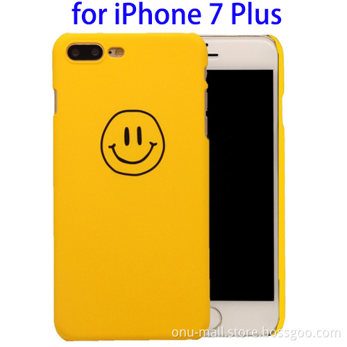 Smiling Face Pattern Hard Phone Case for iPhone 7 Plus Case